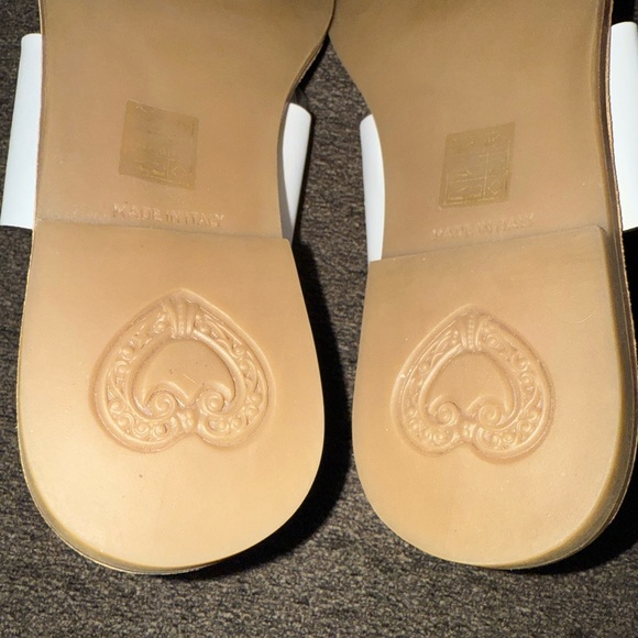 Brighton optic white Allure sandals 9.5M leather New without box - Picture 4 of 12